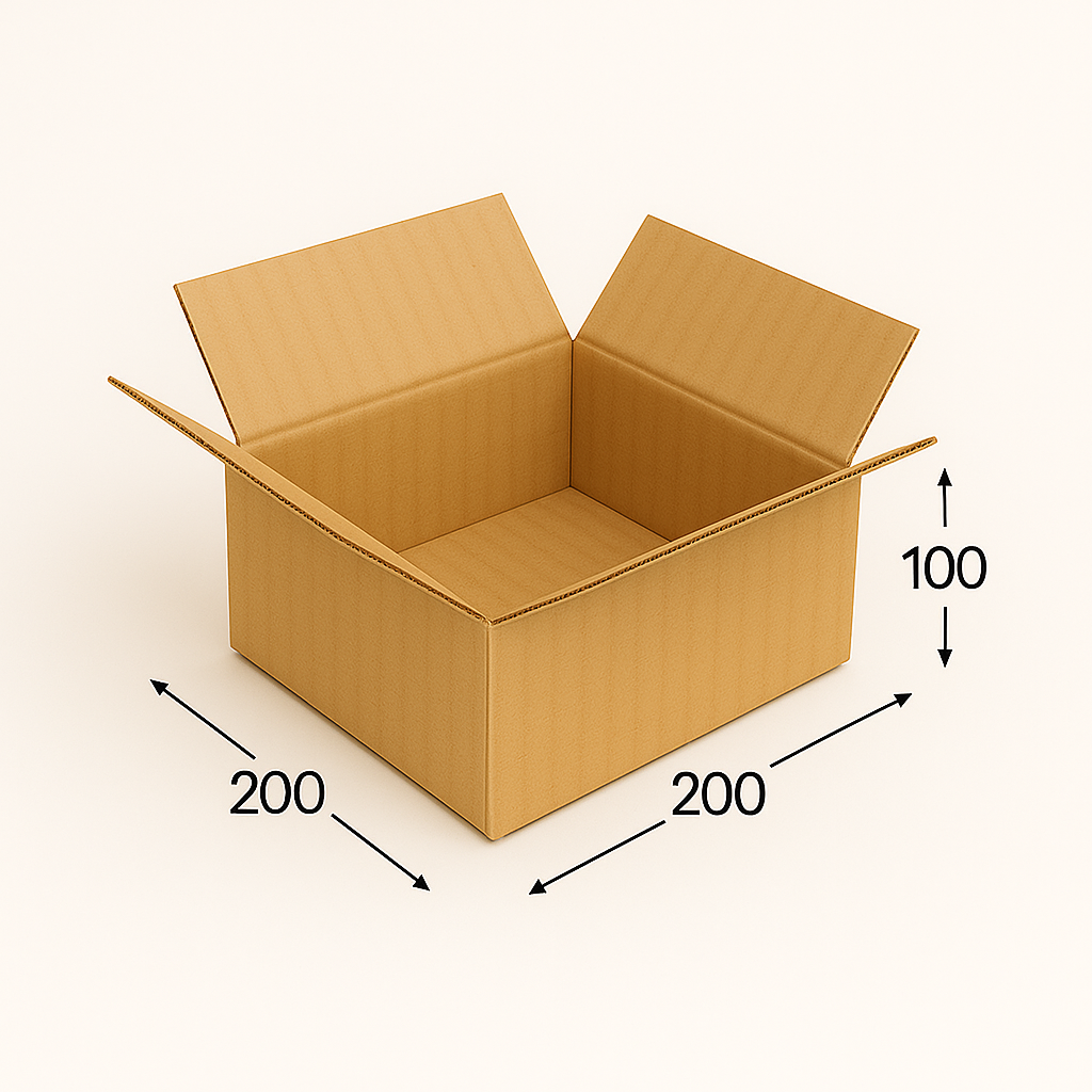 Коробка картонная 200х200х100 мм