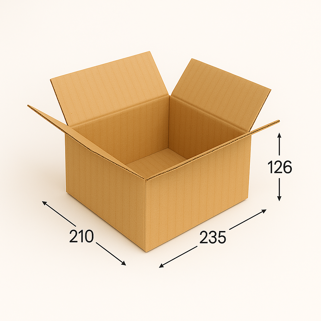 Коробка картонная 235х210х126 мм