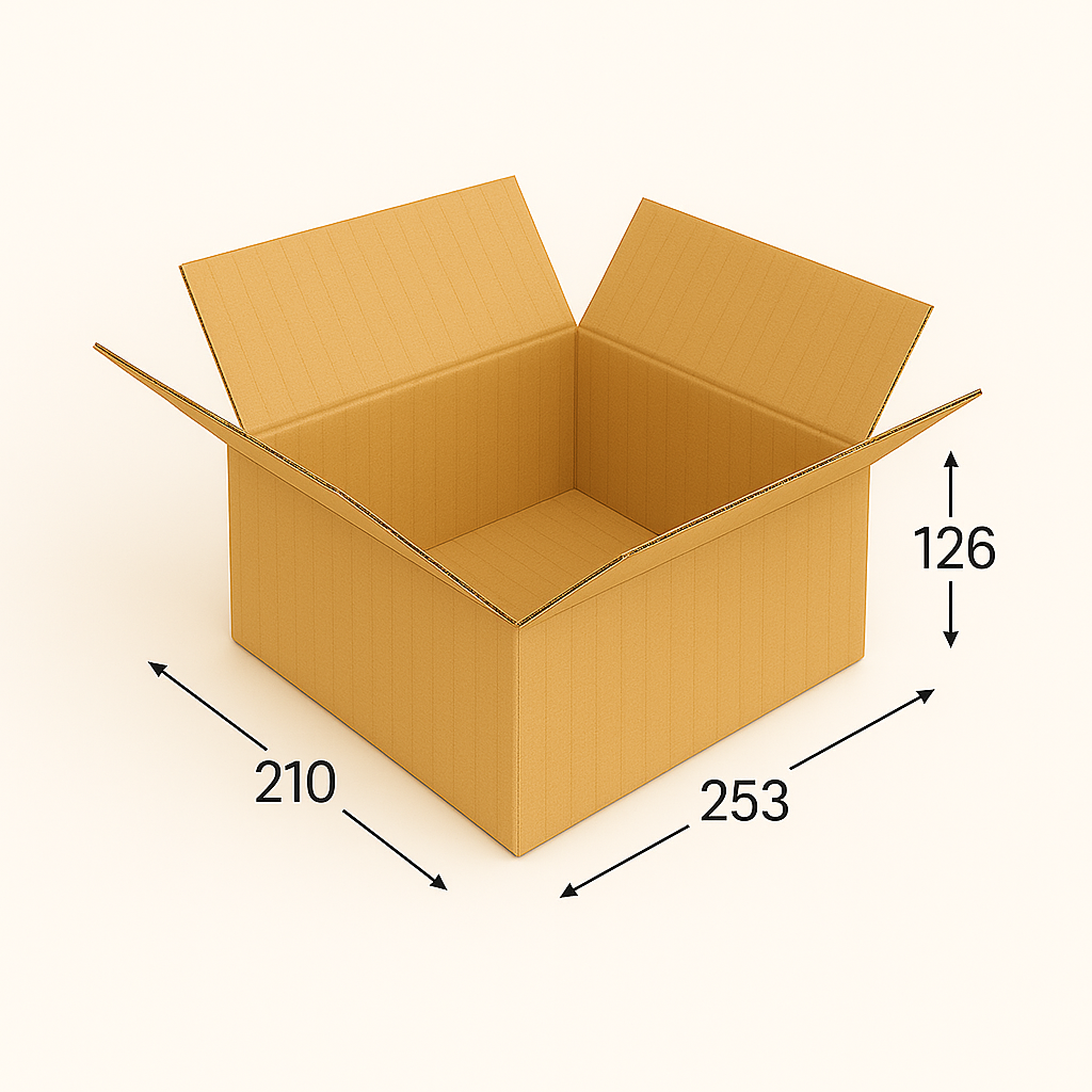Коробка картонная 253х210х126 мм